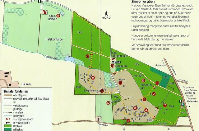 Heutiger Lageplan mit markierten Anlagen