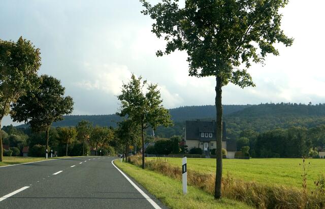 Herbstausflug: Auf dem Weg zum Kloster Wülfinghausen. Blick auf den Osterwald.