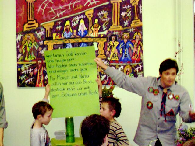 und alle lernen jetzt den Wesley Scouts-Rap