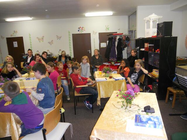 Blick zu den Gästen