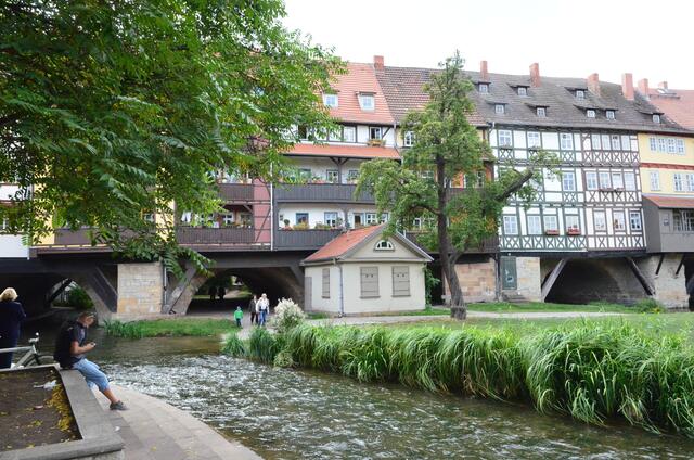 Die Krämerbrücke über der Gera