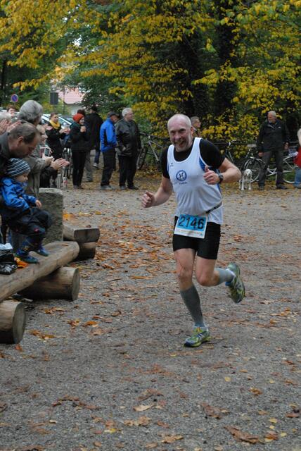 Friedhelm nach ca. 8 km am tiefsten Punkt in Ilsenburg. Ab jetzt geht es nur bergauf.