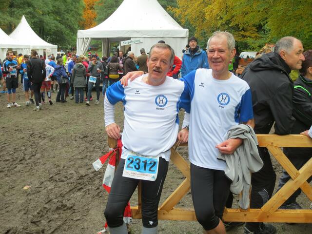 Glücklich im Ziel: Hartmut und Josef.