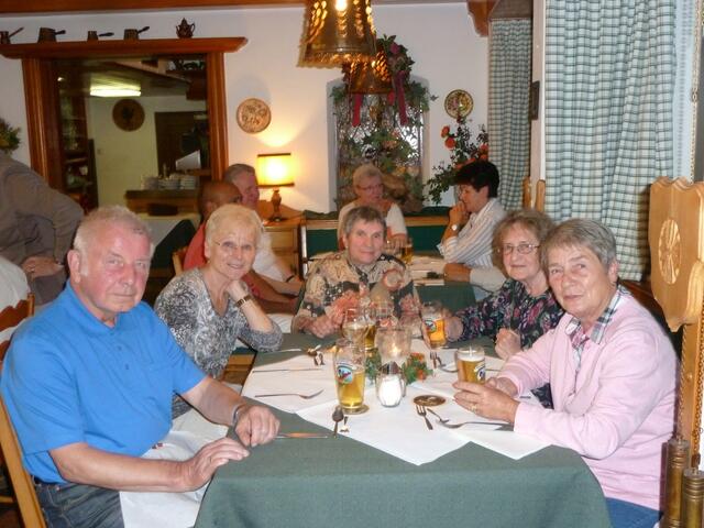 Wir lassen den Tag ausklingen.