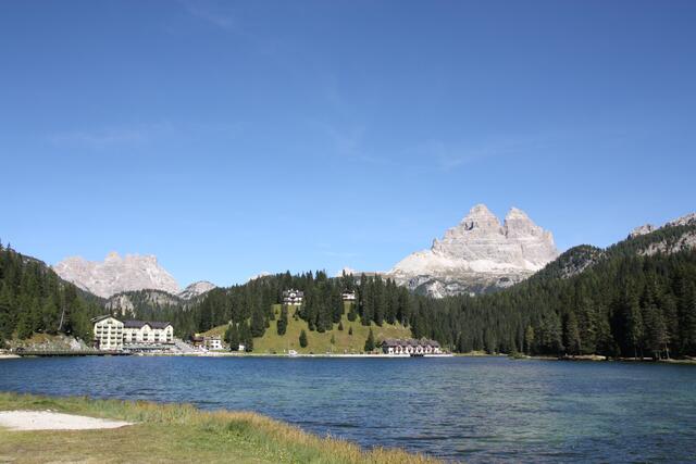 Misurinasee und die Drei Zinnen