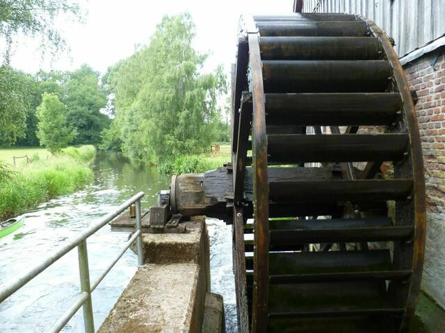 Eltzer Mühle. Das Wasserrad.