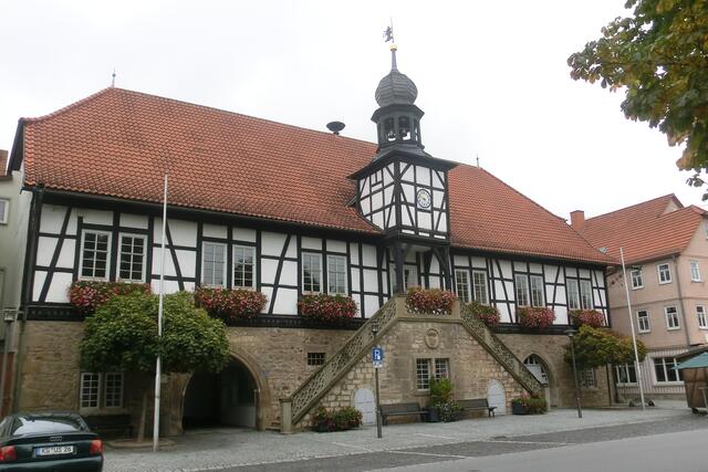 das Rathaus von Ostheim
