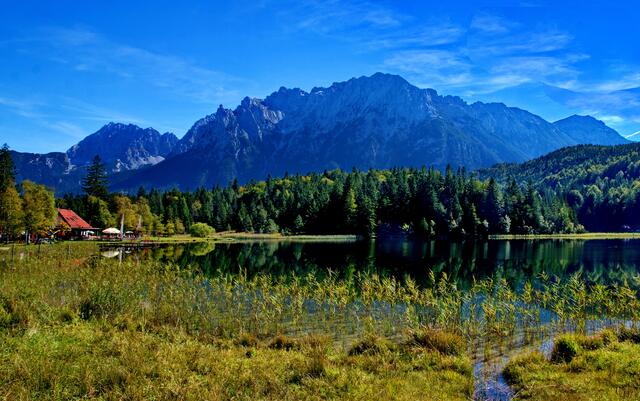 Der Lautersee mit Karwendel