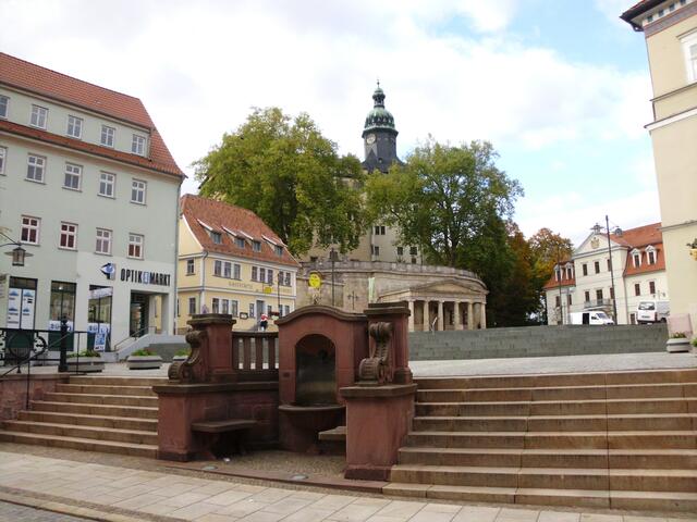 Nach dem Bergwerk noch ein Spaziergang durch die Stadt. Hier der Schlossplatz von Sondershausen.