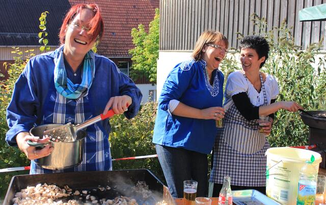 Spaß haben auch die Goddelsheimer Landfrauen!