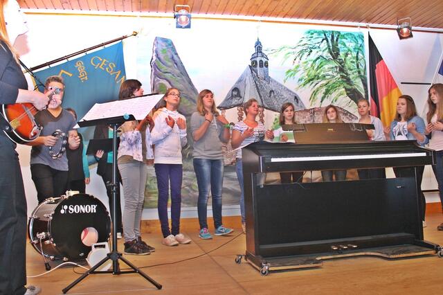 Der Jugendchor Oberasphe.