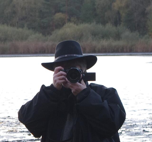 Fotografin in Aktion.