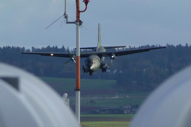 Landeanflug der Transall