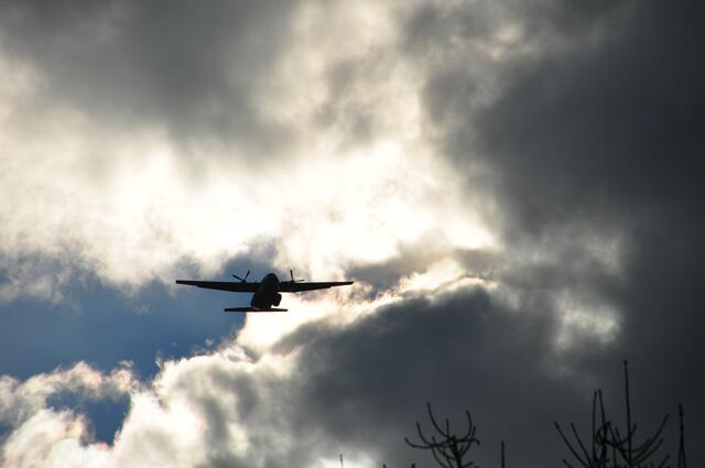 Überflug bei der Kaserne Frankenberg