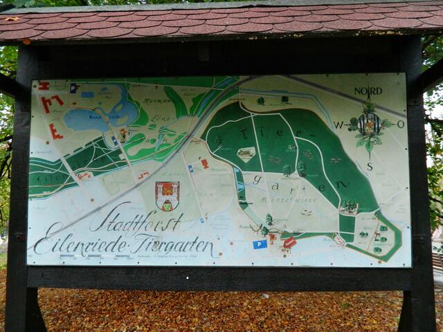 Die Wege sind nicht ausgeschildert, deshalb sollte man sich diese Karte merken.