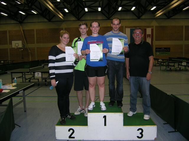 Mixed-C-Klasse: v.l. Isabell Knerr, Jonas Masuch, Tina Knöpfle & Korbinian Kranzfelder (PSV)