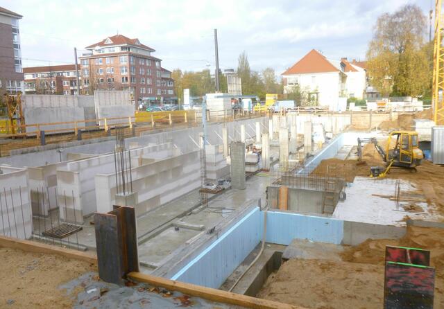Teile der Minus-Eins-Ebene stehen schon.