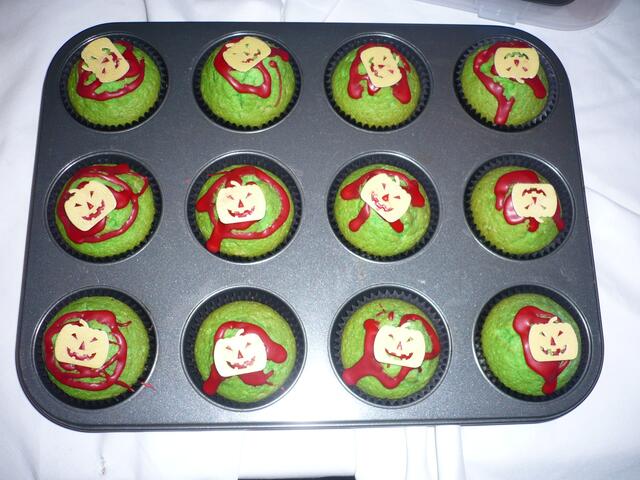 grüne Muffins