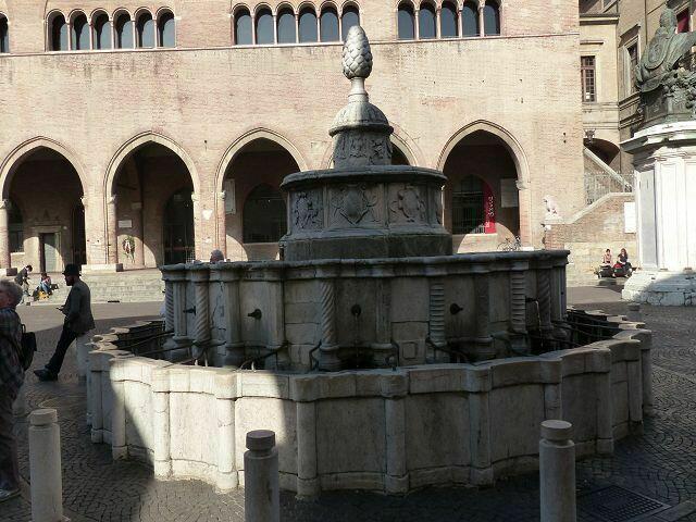 Er wurde 1543 von Giovanni da Carrara erbaut und befindet sich auf der Piazza Cavour. Die Trommel jedoch, die den Pinienzapfen trägt, stammt aus römischer Zeit. Der Brunnen war die einzige Trinkwasserquelle der Stadt Rimini bis 1912, dem Einweihungsdatum der öffentlichen Wasserversorgung.