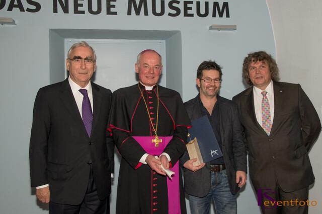 Friedberger Flügel 2013 - v.l.: Theo Waigel, Weihbischof Anton Losinger, Wolfgang Auer und Uli Bachmaier