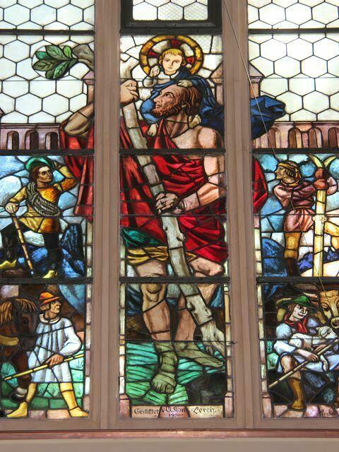 St. Christophorus im Fenster