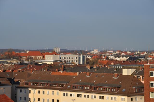 Tolle Aussicht von der Dachterrasse.