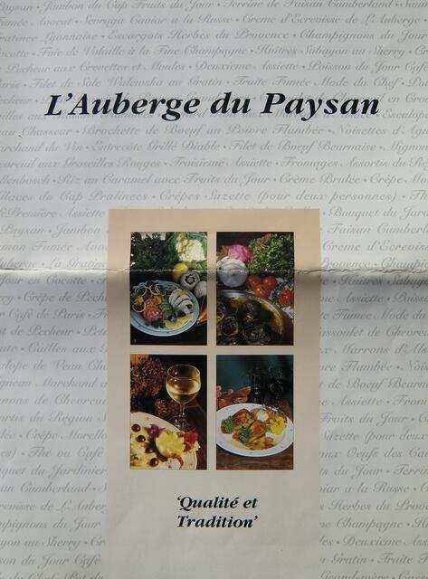 L'Auberge du Paysan, Somerset West 
http://winemag.co.za/archive/laugerge-du-paysan/