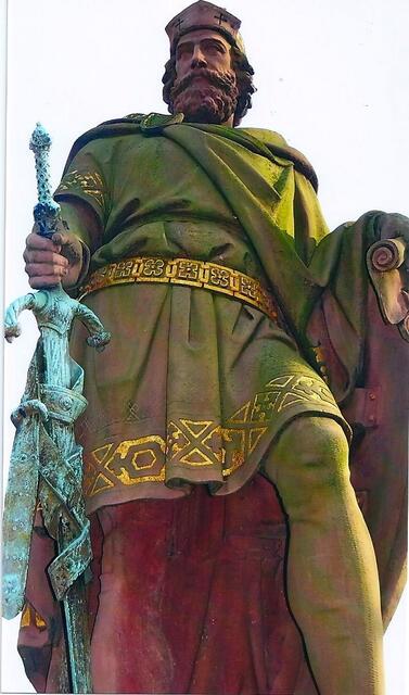 Graf Adolf von Schauenburg auf der Trostbrücke