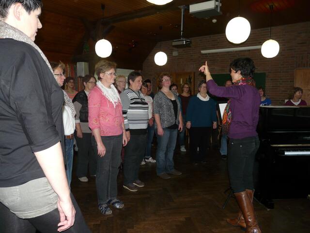 Chorprobe mit Ramona