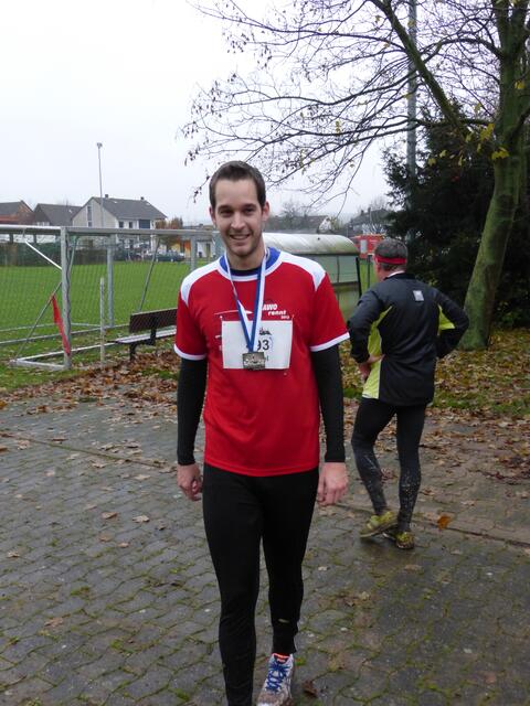 Geschafft! Daniel hat "seine" Medaille.