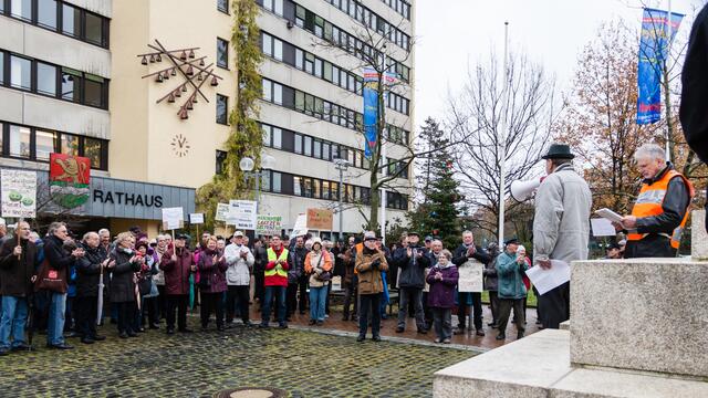 Kurz nach 11 Uhr beginnt die Veranstaltung
