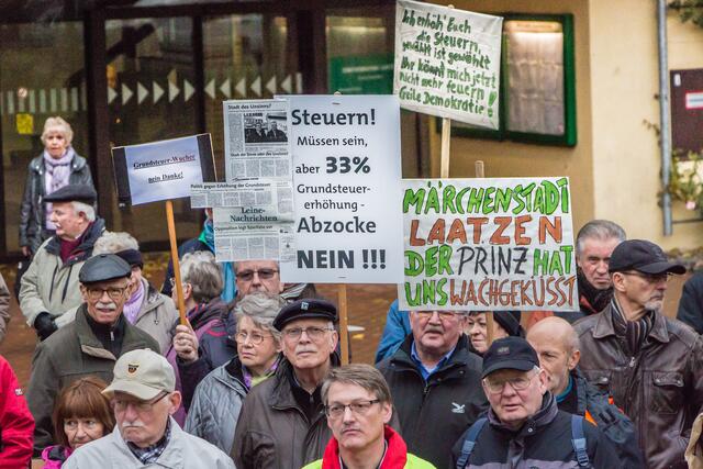 Frustrierte Demonstranten