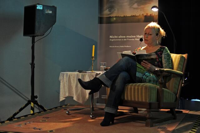 Manuela Branz hat mit ihrem Buch Platz genommen ...