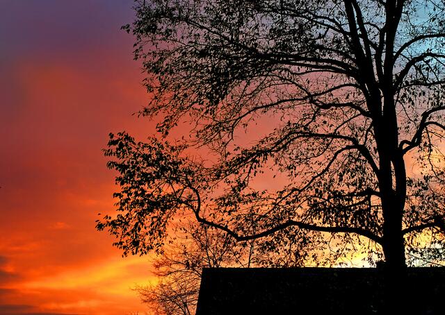 Die Abendsonne wandert weiter nach Westen