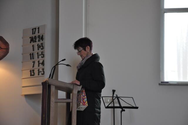 Frau Krumschmidt bei ihrer sehr guten Abschiedsrede