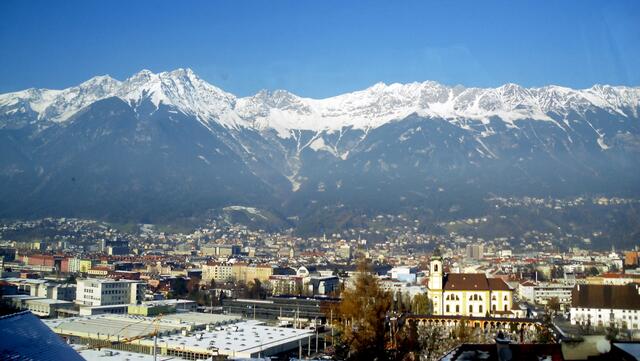 Blick vom Berg Isel
