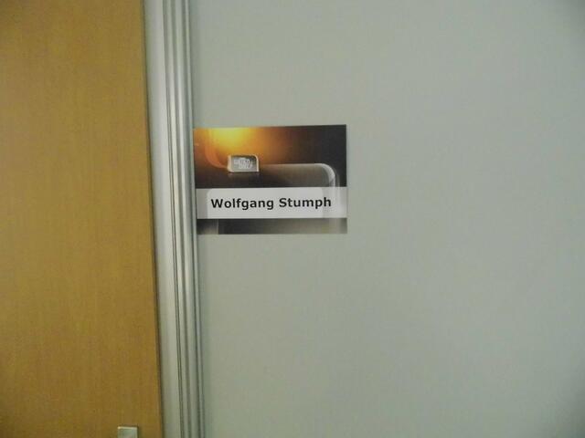 Diese Tür führt Schauspieler Wolfgang Stumph in seine Lounge