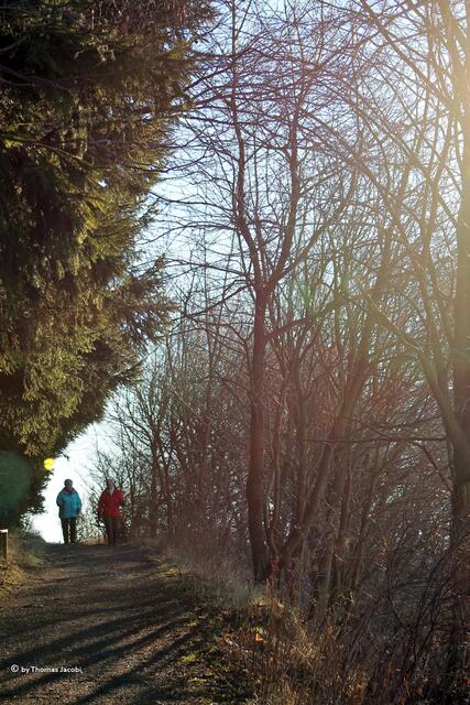 Bei diesem Wetter waren einige Leute unterwegs.