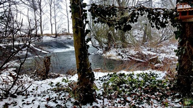 Das Wehr im Januar 2013. Die folgenden Fotos sind in dieser Zeit entstanden.