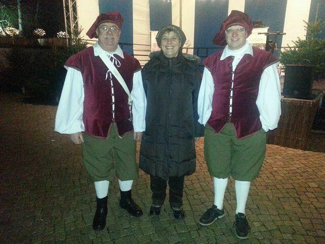 Zwei Härtsfelder Fanfaren un die Organisatorin
