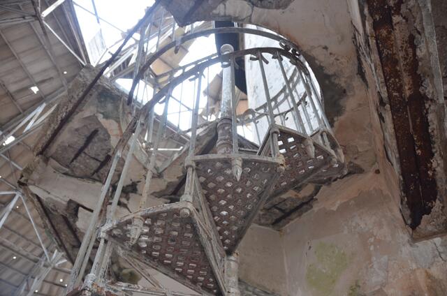 Wendetreppe im Speisesaal
