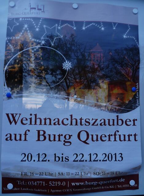 Weihnachtszauber auf Burg Querfurt - am 21.12.2013 !