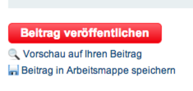 Am Ende dann wieder auf "Beitrag veröffentlichen" klicken.