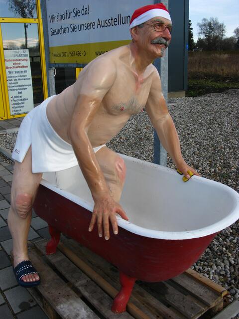 Mir ist's kalt, ich möchte ein warmes Bad nehmen, wo ist das Wasser?