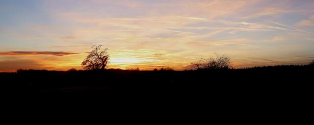 Panorama vom Sonnenuntergang - 27.12.2013 !