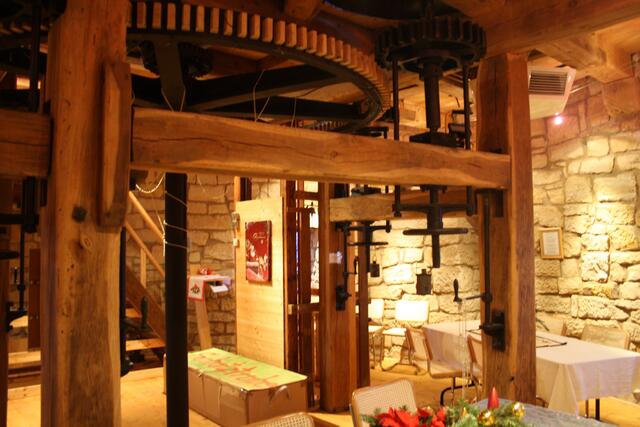 Stirnrad und Königswelle, derzeit als "ruhendes Denkmal"