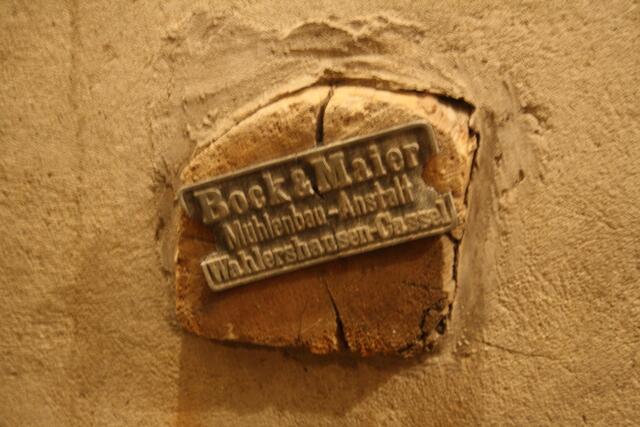 das Firmenschild einer ehemaligen Mühlenbauanstalt