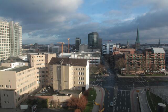 Blick vom Dortmunder U auf die City