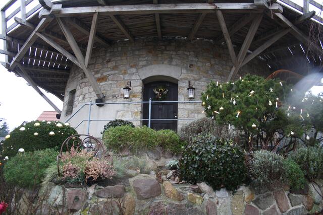 Haupteingang der Mühle, im 1. Stockwerk