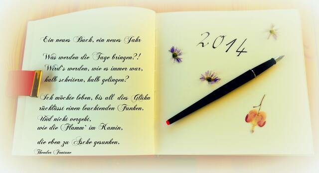 Ich wünsche euch allen 365 bunte Seiten...
prall gefüllt mit Glück, Gesundheit und Lachen!